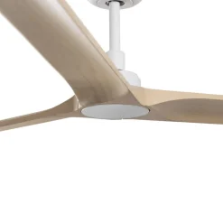 Ventilatori Da Soffitto-Selezionato da Mazzolaluce Ventilatore da soffitto ambienti 28mq bianco pale legno motore dc app tuya