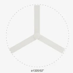 Ventilatori Da Soffitto-Selezionato da Mazzolaluce Ventilatore da soffitto a pale fino a 28mq bianco