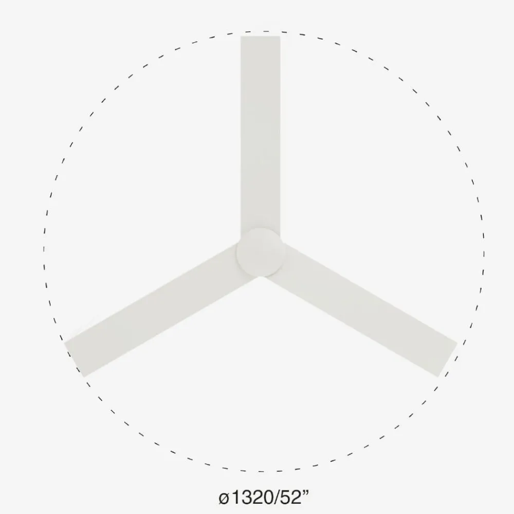 Ventilatori Da Soffitto-Selezionato da Mazzolaluce Ventilatore da soffitto a pale fino a 28mq bianco