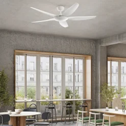 Ventilatori Da Soffitto-Selezionato da Mazzolaluce Ventilatore da soffitto bianco ambienti 20mq con telecomando