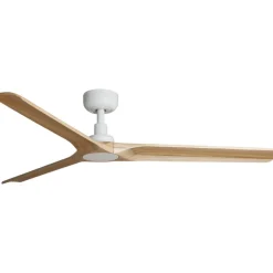 Ventilatori Da Soffitto-Selezionato da Mazzolaluce Ventilatore da soffitto bianco pale legno silenzioso 18mq