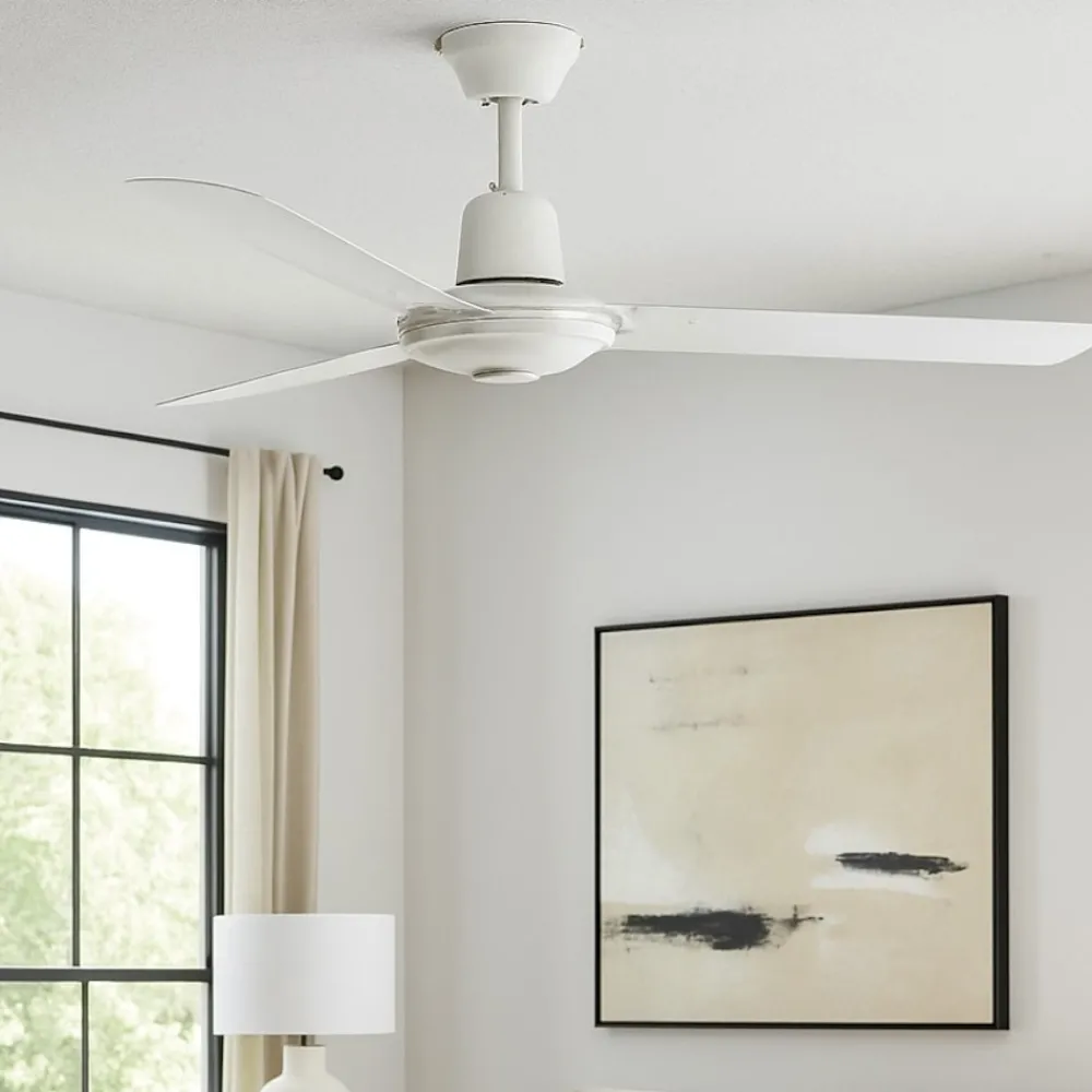 Ventilatori Da Soffitto-Selezionato da Mazzolaluce Ventilatore da soffitto bianco 17mq con pale