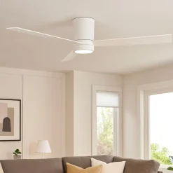 Ventilatori Da Soffitto-Selezionato da Mazzolaluce Ventilatore da soffitto bianco a pale 20mq con luce e telecomando