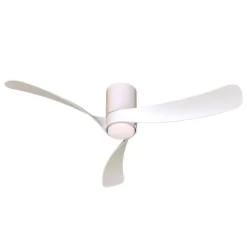 Ventilatori Da Soffitto-Selezionato da Mazzolaluce Ventilatore da soffitto bianco 20mq led cct dimmerabile 120 cm