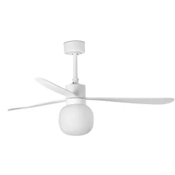 Ventilatori Da Soffitto-Selezionato da Mazzolaluce Ventilatore da soffitto bianco led 2700k app smart tuya 17-28mq
