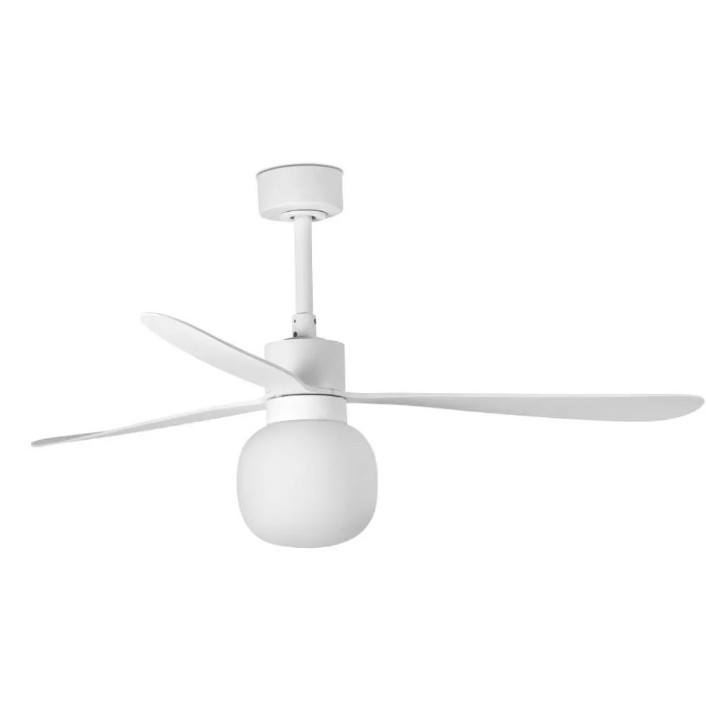 Ventilatori Da Soffitto-Selezionato da Mazzolaluce Ventilatore da soffitto bianco led 2700k app smart tuya 17-28mq
