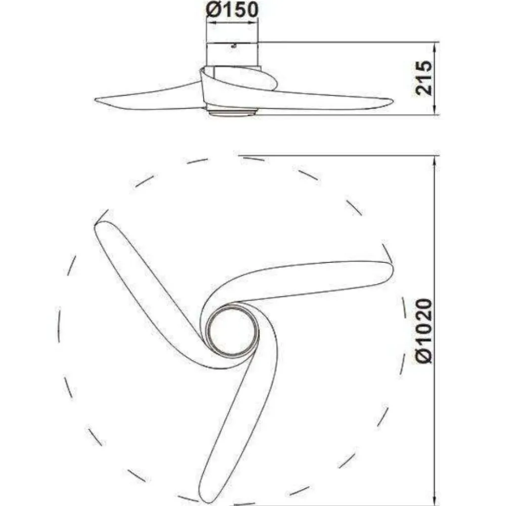 Ventilatori Da Soffitto-Selezionato da Mazzolaluce Ventilatore da soffitto bianco e legno stanze max 13mq led cct telecomando e app