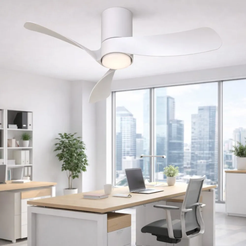Ventilatori Da Soffitto-Selezionato da Mazzolaluce Ventilatore da soffitto bianco led cct ambienti 13mq telecomando