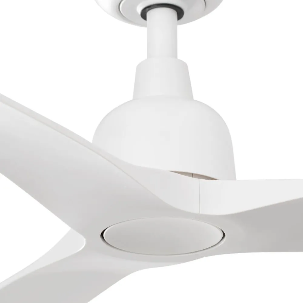 Ventilatori Da Soffitto-Selezionato da Mazzolaluce Ventilatore da soffitto bianco ip44 da esterno con telecomando 28mq