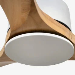 Ventilatori Da Soffitto-Selezionato da Mazzolaluce Ventilatore da soffitto bianco con telecomando pale legno 39mq