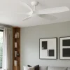 Ventilatori Da Soffitto-Selezionato da Mazzolaluce Ventilatore da soffitto bianco 28mq con luce silenzioso