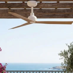 Ventilatori Da Soffitto-Selezionato da Mazzolaluce Ventilatore da soffitto bianco ip44 da esterno bianco app smart