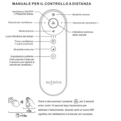 Ventilatori Da Soffitto-Selezionato da Mazzolaluce Ventilatore da soffitto bianco 20mq con telecomando inverter