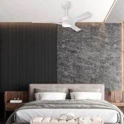 Ventilatori Da Soffitto-Selezionato da Mazzolaluce Ventilatore da soffitto con luce telecomando bianco 20mq