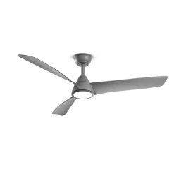 Ventilatori Da Soffitto-Selezionato da Mazzolaluce Ventilatore da soffitto con luce pale grigio 20mq con telecomando