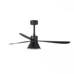 Ventilatori Da Soffitto-Selezionato da Mazzolaluce Ventilatore da soffitto con led cct nero smart app tuya 28mq motore dc