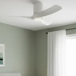 Ventilatori Da Soffitto-Selezionato da Mazzolaluce Ventilatore da soffitto con luce <13mq bianco led cct dimmerabile