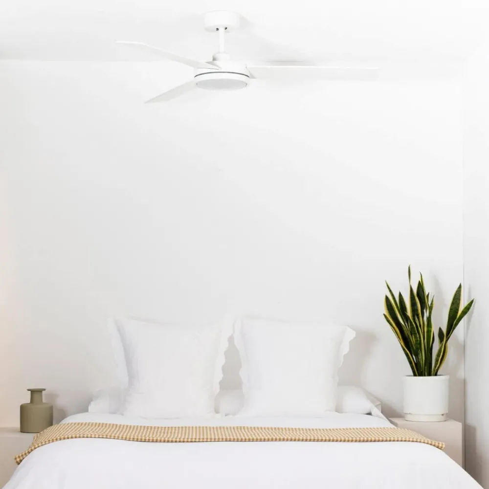 Ventilatori Da Soffitto-Selezionato da Mazzolaluce Ventilatore da soffitto con luce bianco telecomando 28mq