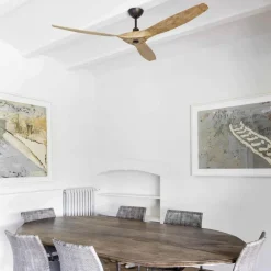Ventilatori Da Soffitto-Selezionato da Mazzolaluce Ventilatore da soffitto con pale in legno 28mq silenzioso