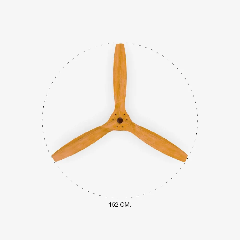 Ventilatori Da Soffitto-Selezionato da Mazzolaluce Ventilatore da soffitto con pale in legno 28mq silenzioso