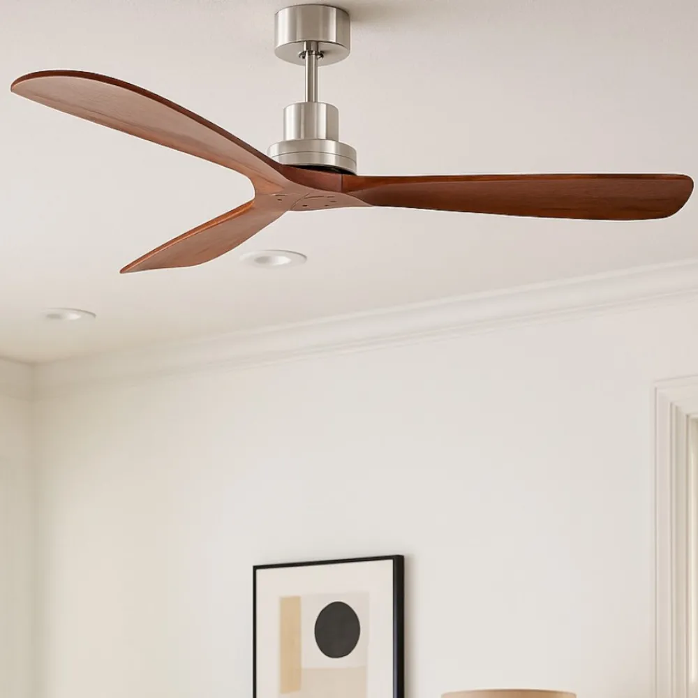Ventilatori Da Soffitto-Selezionato da Mazzolaluce Ventilatore da soffitto con telecomando 39mq pale in legno