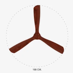 Ventilatori Da Soffitto-Selezionato da Mazzolaluce Ventilatore da soffitto con telecomando 39mq pale in legno