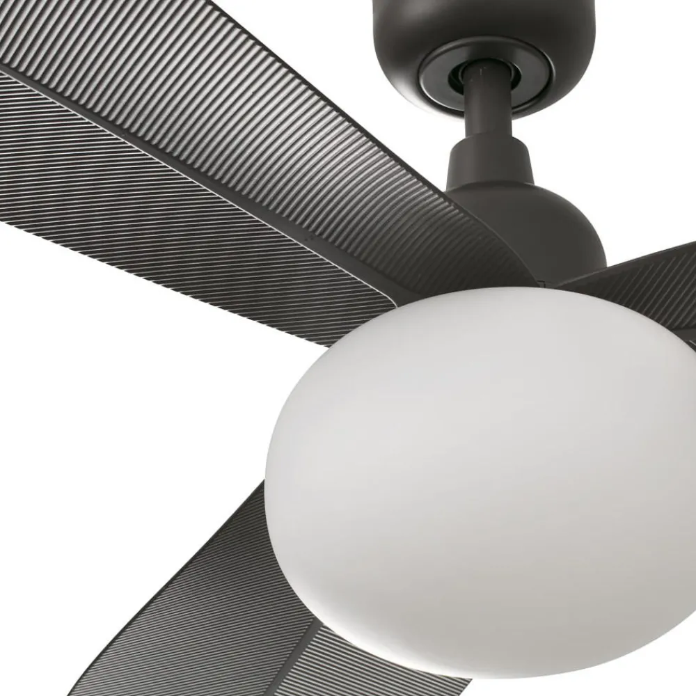 Ventilatori Da Soffitto-Selezionato da Mazzolaluce Ventilatore da soffitto da esterno app ip44 con luce marrone ambienti 14-17mq