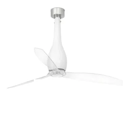 Ventilatori Da Soffitto-Selezionato da Mazzolaluce Ventilatore da soffitto di vetro bianco silenzioso a pale 17mq