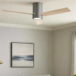 Ventilatori Da Soffitto-Selezionato da Mazzolaluce Ventilatore da soffitto grigio con luce telecomando 20mq