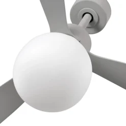 Ventilatori Da Soffitto-Selezionato da Mazzolaluce Ventilatore da soffitto luce led 2700k 28mq grigio motore silenzioso app tuya