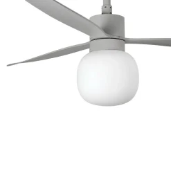 Ventilatori Da Soffitto-Selezionato da Mazzolaluce Ventilatore da soffitto luce led 2700k 28mq grigio motore silenzioso app tuya