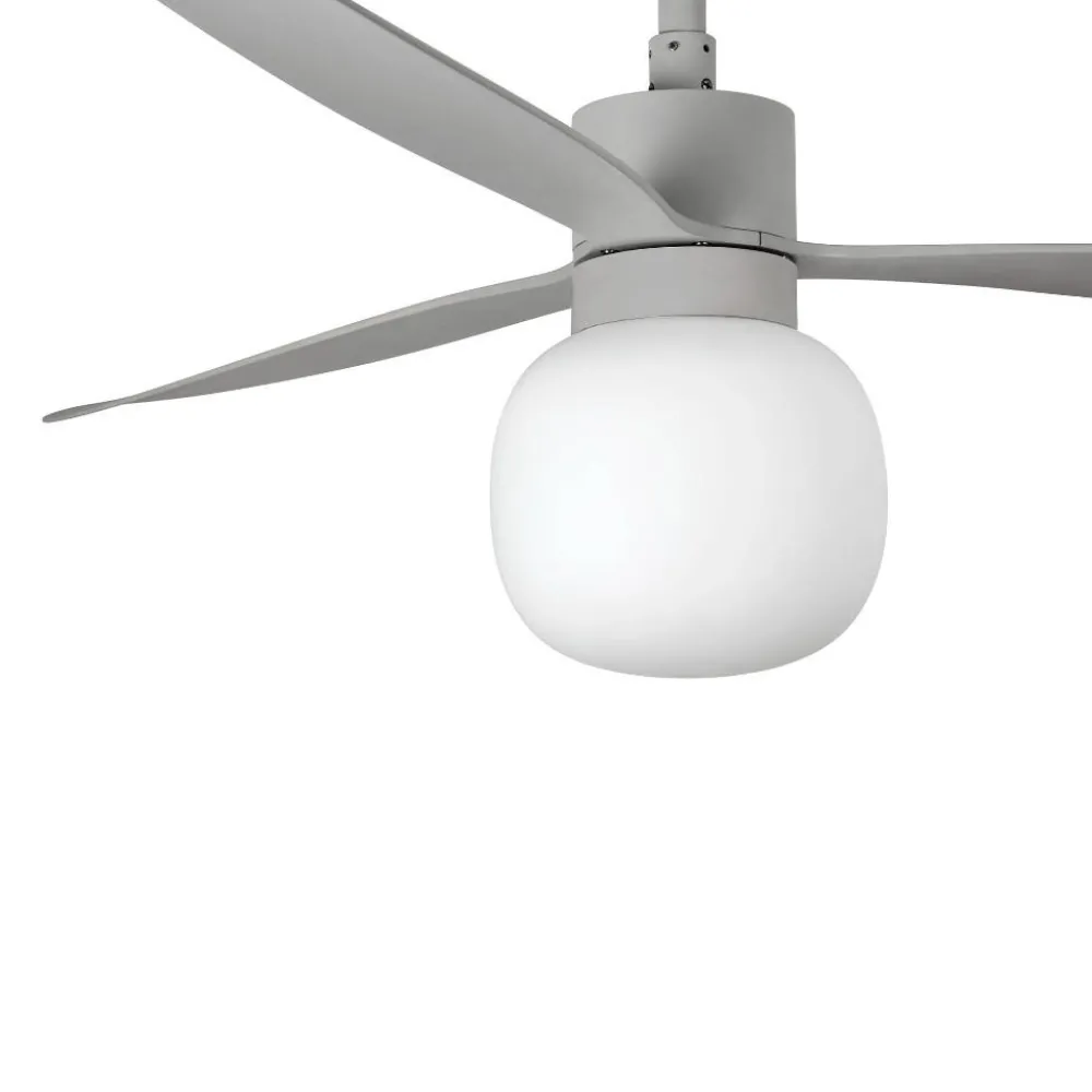 Ventilatori Da Soffitto-Selezionato da Mazzolaluce Ventilatore da soffitto luce led 2700k 28mq grigio motore silenzioso app tuya