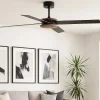 Ventilatori Da Soffitto-Selezionato da Mazzolaluce Ventilatore da soffitto marrone nero ambienti max 28mq smart app