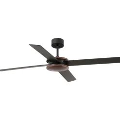 Ventilatori Da Soffitto-Selezionato da Mazzolaluce Ventilatore da soffitto marrone nero ambienti max 28mq smart app