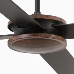 Ventilatori Da Soffitto-Selezionato da Mazzolaluce Ventilatore da soffitto marrone nero ambienti max 28mq smart app