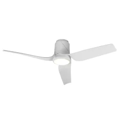 Ventilatori Da Soffitto-Selezionato da Mazzolaluce Ventilatore da soffitto moderno bianco con led cct ambienti 20mq motore dc