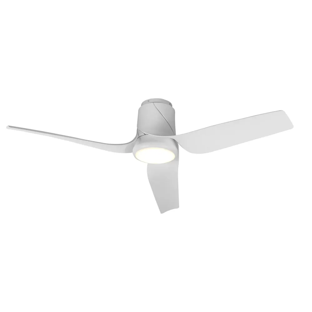Ventilatori Da Soffitto-Selezionato da Mazzolaluce Ventilatore da soffitto moderno bianco con led cct ambienti 20mq motore dc