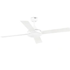 Ventilatori Da Soffitto-Selezionato da Mazzolaluce Ventilatore da soffitto 28mq a pale bicolore bianco legno