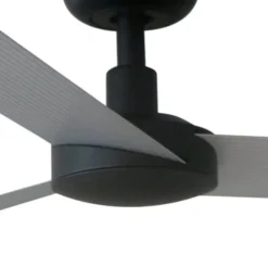 Ventilatori Da Soffitto-Selezionato da Mazzolaluce Ventilatore da soffitto 28mq a pale silenzioso grigio nero con telecomando