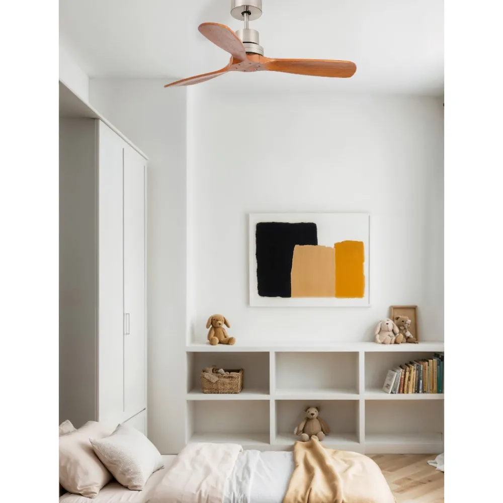 Ventilatori Da Soffitto-Selezionato da Mazzolaluce Ventilatore da soffitto 13mq con pale in legno