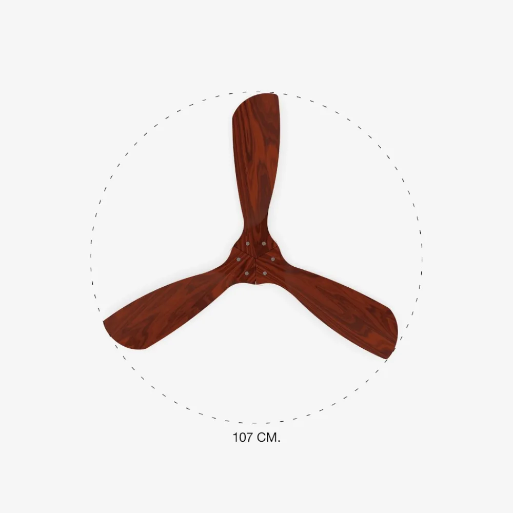 Ventilatori Da Soffitto-Selezionato da Mazzolaluce Ventilatore da soffitto 13mq con pale in legno