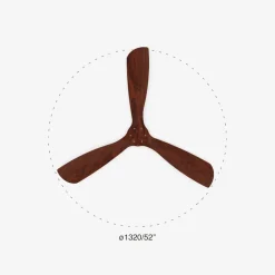 Ventilatori Da Soffitto-Selezionato da Mazzolaluce Ventilatore da soffitto 28mq con pale in legno