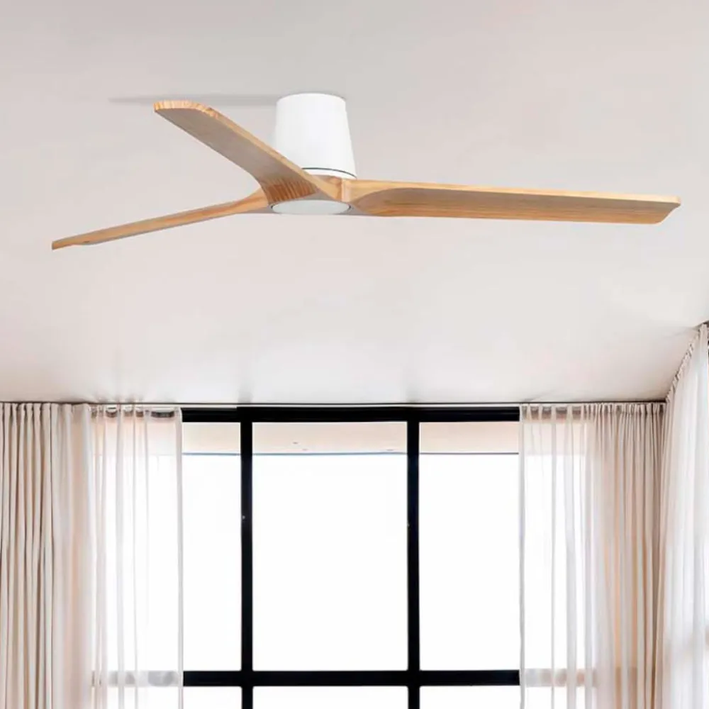 Ventilatori Da Soffitto-Selezionato da Mazzolaluce Ventilatore da soffitto mq28 inverter bianco e legno smart app tuya