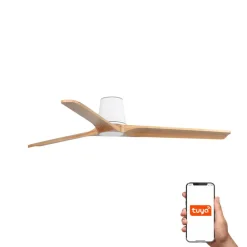Ventilatori Da Soffitto-Selezionato da Mazzolaluce Ventilatore da soffitto mq28 inverter bianco e legno smart app tuya