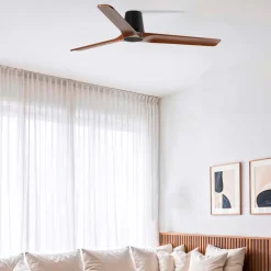 Ventilatori Da Soffitto-Selezionato da Mazzolaluce Ventilatore da soffitto 28mq motore silenzioso marrone scuro app tuya