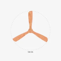 Ventilatori Da Soffitto-Selezionato da Mazzolaluce Ventilatore da soffitto 28mq pale di legno pino