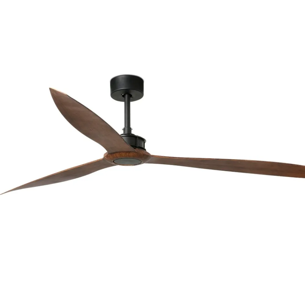 Ventilatori Da Soffitto-Selezionato da Mazzolaluce Ventilatore da soffitto 39mq pale marrone con telecomando