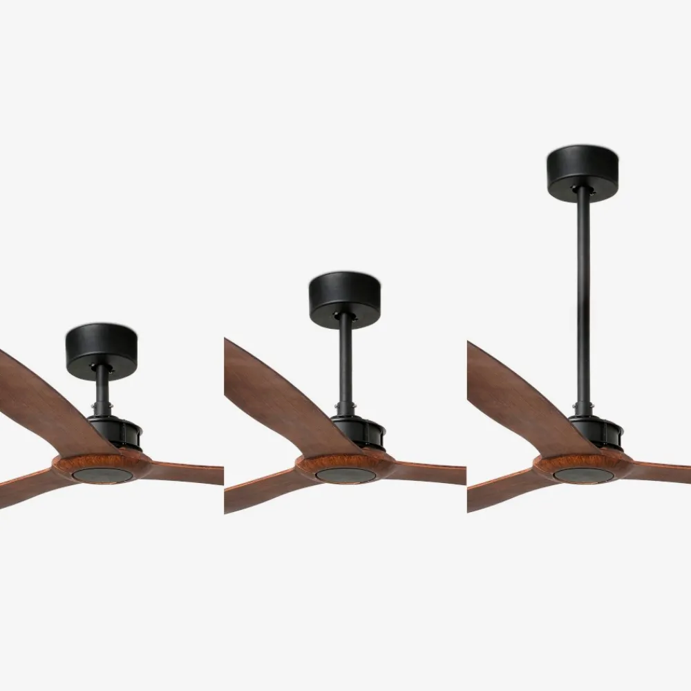 Ventilatori Da Soffitto-Selezionato da Mazzolaluce Ventilatore da soffitto 39mq pale marrone con telecomando