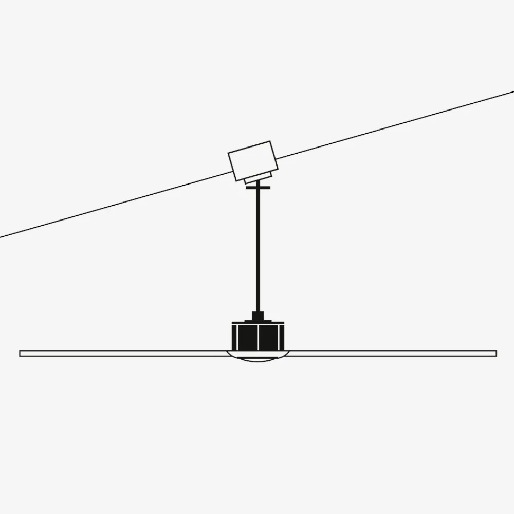 Ventilatori Da Soffitto-Selezionato da Mazzolaluce Ventilatore da soffitto 39mq pale marrone con telecomando