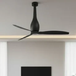 Ventilatori Da Soffitto-Selezionato da Mazzolaluce Ventilatore da soffitto nero smart app stanze 17mq motore dc silenzioso